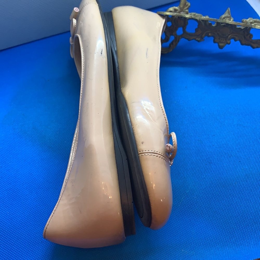 🩰 - 👠 🔥 PRADA Unique Beige patent leather ballerina‎ 37 bow tie - Picture 11 of 13